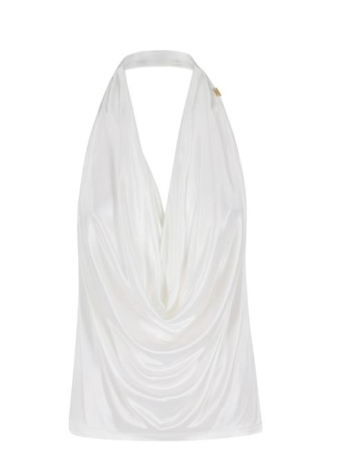 Top in jersey di viscosa lucida ELISABETTA FRANCHI | CN00861E2.360